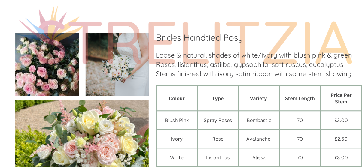 Stem count for a brides handtied posy
